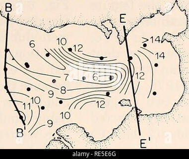 . La parte orientale del Mare di Bering ripiano : oceanografia e risorse / a cura di Donald W. cofano e John A. Calder. Oceanografia del mare di Bering.. Agosto 1977 superficie. Si prega di notare che queste immagini vengono estratte dalla pagina sottoposta a scansione di immagini che possono essere state migliorate digitalmente per la leggibilità - Colorazione e aspetto di queste illustrazioni potrebbero non perfettamente assomigliano al lavoro originale. Cappa, D. W. (Donald Wilbur), 1918-; Calder, Giovanni A; Stati Uniti. Ufficio di inquinamento marino; valutazione degli Stati Uniti. Bureau of Land Management. [Rockville, Md. ?] : U. S. Dipartimento di Commercio, National Oceanic e Atmospheri Foto Stock