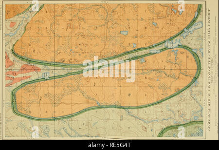 . Il Crystal Falls ferro-distretto del cuscinetto del Michigan. Minerali di ferro; Geologia; Geologia stratigrafica; Geologia stratigrafica. n i m. !l. Si prega di notare che queste immagini vengono estratte dalla pagina sottoposta a scansione di immagini che possono essere state migliorate digitalmente per la leggibilità - Colorazione e aspetto di queste illustrazioni potrebbero non perfettamente assomigliano al lavoro originale. Clements, Julius Morgan, 1869-; Smyth, Henry Lloyd, 1862-; Bayley, William Shirley, 1861-1943. Washington, : Govt. Stampa. Off. Foto Stock