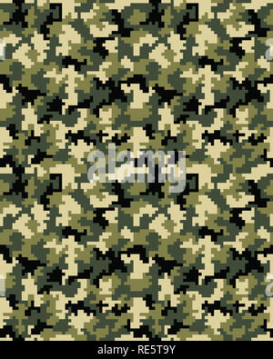 Moda digitale modello camouflage, militare stampa .perfetta illustrazione, sfondo Foto Stock