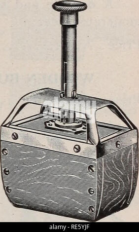 . Creamery, fabbrica di formaggio e prodotti lattiero-caseari latte dealers' apparecchiatura e materiali di consumo. Pacchetto Creamery Manufacturing Company. 57. La vite 0 dollari 05 slitta 20 vite di scorrimento 05 Burro le stampanti UP-to-date n. 1 due stampanti in una tale miglioramento dello stampo Burro e timbro è auto-pesata o tarature. Lo stesso timbro può essere regolato per stampare le libbre o mezza libra. Questa regolazione è regolata da un collare che si muove su e giù sul montante standard e viene mantenuta in posizione da una vite di fermo. Ciò rende praticamente due stampanti in una. È brevettato e non può essere utilizzato su qualsiasi altra stampante. La regolazione è molto semplice. Il Foto Stock