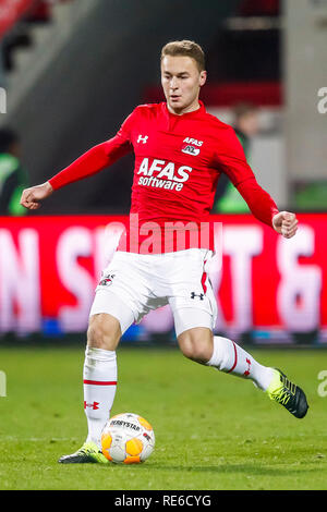 ALKMAAR, AZ - FC Utrecht, 19-01-2019, calcio Eredivisie olandese Stagione 2018 - 2019, AFAS Stadium, AZ player Teun Koopmeiners Foto Stock
