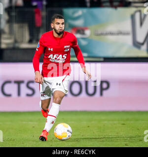 ALKMAAR, AZ - FC Utrecht, 19-01-2019, calcio Eredivisie olandese Stagione 2018 - 2019, AFAS Stadium, AZ player Adam Maher Foto Stock