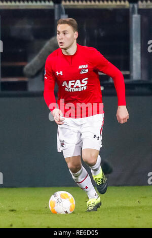 ALKMAAR, AZ - FC Utrecht, 19-01-2019, calcio Eredivisie olandese Stagione 2018 - 2019, AFAS Stadium, AZ player Teun Koopmeiners Foto Stock