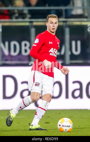 ALKMAAR, AZ - FC Utrecht, 19-01-2019, calcio Eredivisie olandese Stagione 2018 - 2019, AFAS Stadium, AZ player Teun Koopmeiners Foto Stock