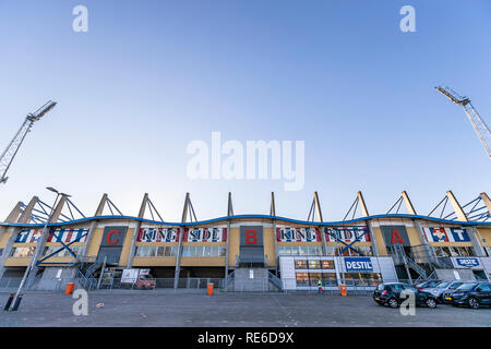 TILBURG, Paesi Bassi, 20-01-2019, calcio, Koning Willem II stadium, olandese eredivisie, stagione 2018/2019, panoramica dello stadio durante la partita Willem II - NAC, Foto Stock