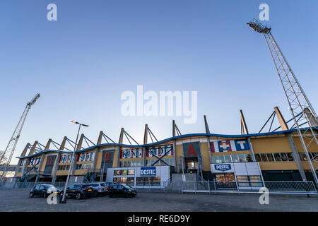TILBURG, Paesi Bassi, 20-01-2019, calcio, Koning Willem II stadium, olandese eredivisie, stagione 2018/2019, panoramica dello stadio durante la partita Willem II - NAC, Foto Stock