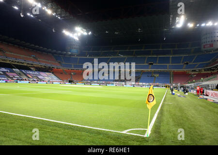 Milano, Italia. 19 gennaio 2019. Giuseppe Meazza di San Siro prima di Serie A nella partita tra FC Internazionale e Us Sassuolo Calcio. Credito: Marco Canoniero/Alamy Live News Foto Stock