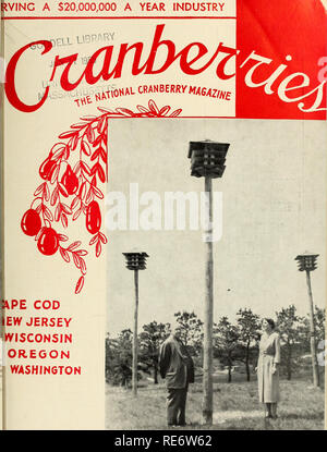 . Cranberries; : la nazionale rivista di mirtillo palustre. Cranberries. tVING $20.000.000 un anno l'industria PE COD BW JERSEY iYISCONSIN |0RE0A WASHINGTON. Il sig. E MRS. RICHARD M. SMALLEY a loro viola Martin Col..,,^. .-.U pagina 10. (CRANBERRIP:S P 30 centesimi in giugno 1955. Si prega di notare che queste immagini vengono estratte dalla pagina sottoposta a scansione di immagini che possono essere state migliorate digitalmente per la leggibilità - Colorazione e aspetto di queste illustrazioni potrebbero non perfettamente assomigliano al lavoro originale. Portland, CT [ecc. ] : Taylor Pub. Co. [Ecc. ] Foto Stock