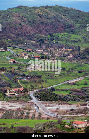 Vecchio villaggio Choletria nel distretto di Paphos di Cipro. Foto Stock