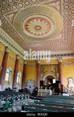 All'interno di San Lorenzo, chiesa a Wycombe Ovest, Buckinghamshire, UK. Chilterns. Paesaggio. Foto Stock