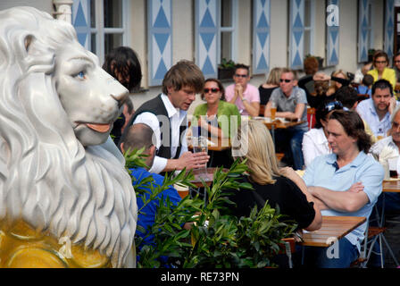 - Viktualienmarkt e dintorni. Monaco di Baviera, Germania Foto Stock