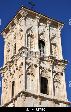 Il campanile della chiesa di San Lazzaro. Larnaca, Cipro Foto Stock