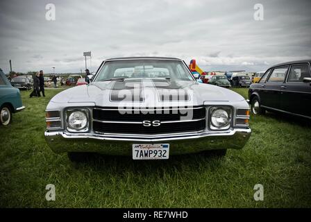 Una Chevrolet Chevelle SS all'Anglesey Vintage Rally, Anglesey, Galles del Nord, Regno Unito, maggio 2015 Foto Stock