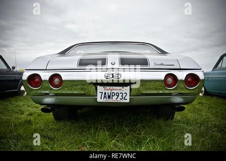 Una Chevrolet Chevelle SS all'Anglesey Vintage Rally, Anglesey, Galles del Nord, Regno Unito, maggio 2015 Foto Stock