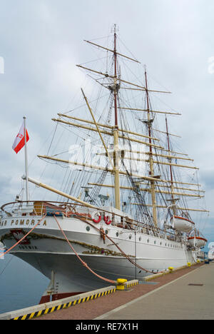 Dar Pomorza, Museo Marittimo, Molo Poludniowe, South Pier, Gdynia, Polonia Foto Stock