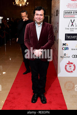 Gonzalo Maza frequentando la critica annuale' Circle Film Awards 2019 al May Fair Hotel di Londra. Stampa foto di associazione. Picture Data: domenica 20 gennaio 2019. Vedere PA storia SHOWBIZ Critics Circle. Foto di credito dovrebbe leggere: Ian West/filo PA. Foto Stock