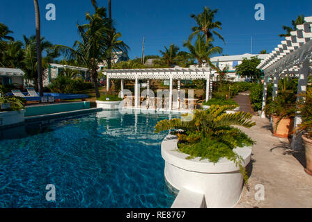 Speranza comune Harbour Lodge Queen's Highway, speranza comune, Abaco Island, gomito Cay, Abacos. Bahamas. La speranza comune Harbour Lodge è un resort sul fronte spiaggia che Foto Stock