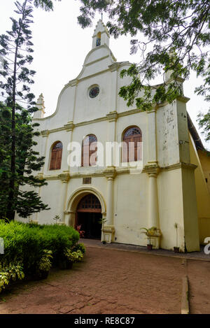 San Francesco Chiesa, Fort Cochin, Kochi, Kerala, India Foto Stock