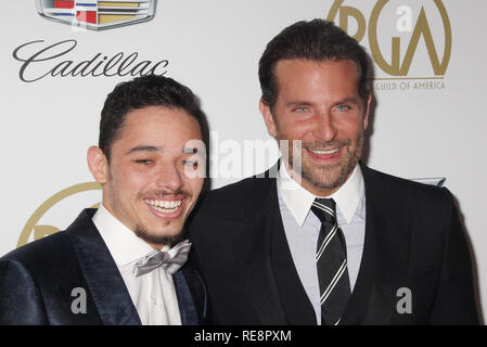 Anthony Ramos, Bradley Cooper 01/19/2019 Il trentesimo produttori annuale Guild Awards tenutosi presso il Beverly Hilton di Beverly Hills, CA Foto di Izumi Hasegawa / HNW / PictureLux Foto Stock