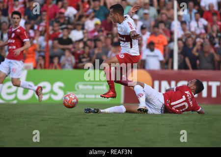 RS - Iju - 20/01/2019 - GAUCH O 2019, S o Luiz x Internacional - Inter giocatore Juan Alano durante una partita contro S o Luiz al Estadio 19 de Outubro per stato di campionato 2019. Foto: Renato Padilha / AGIF Foto Stock