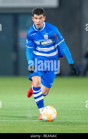ZWOLLE , 19-01-2019 , MAC3PARK stadion , Stagione 2018 / 2019 , olandese Eredivisie . PEC Zwolle player Pelle Clemente durante il match PEC Zwolle - Feyenoord Foto Stock