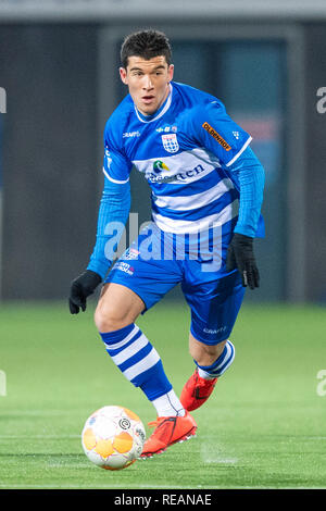 ZWOLLE , 19-01-2019 , MAC3PARK stadion , Stagione 2018 / 2019 , olandese Eredivisie . PEC Zwolle player Pelle Clemente durante il match PEC Zwolle - Feyenoord Foto Stock