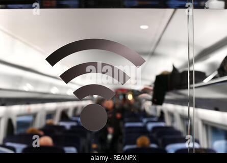 Berlino, Germania. Xvii gen, 2019. Immagine simbolica di Lan Wireless, la Germania, la città di Berlino, 17. Gennaio 2019. Credito: Frank può | in tutto il mondo di utilizzo/dpa/Alamy Live News Foto Stock
