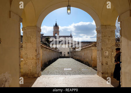 Collepardo, Italia. 16 gennaio, 2019. Monastero di Trisulti, un secolo XIII certosa affittati dalla Dignitas Humanae Institute (DHI). Steve Bannon, ex capo stratega del Presidente americano Trump, vuole convertire il monastero in un'accademia. (A dpa " populismo dal monastero: Steve Bannons nuovo piano " su 21.01.2019) Credito: Alvise Armellini/dpa/Alamy Live News Foto Stock