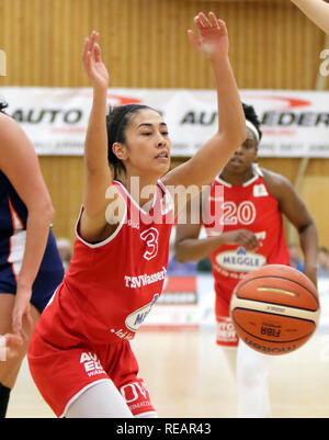 Wasserburg, Germnany. Xx gen, 2019. Jennifer Ann SCHLOTT (Wasserburg/US), .Gerrman Womans Basketball Bundesliga 2018/19, TSV Wasserburg vs USC Freiburg, Jan 20, 2019, .Badria Centro Sportivo, Wasserburg, Credito: Wolfgang Fehrmann/ZUMA filo/Alamy Live News Foto Stock