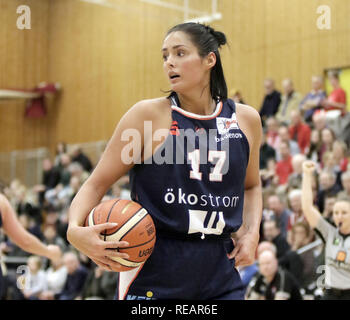 Wasserburg, Germnany. Xx gen, 2019. Ann CARON-GOUDREAU (Freiburg/CAN), .Gerrman Womans Basketball Bundesliga 2018/19, TSV Wasserburg vs USC Freiburg, Jan 20, 2019, .Badria Centro Sportivo, Wasserburg, Credito: Wolfgang Fehrmann/ZUMA filo/Alamy Live News Foto Stock