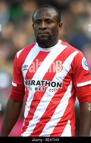 SEVILLA, 20-01-2019. Primera Division campionato spagnolo. LaLiga. Estadio Benito Villamarin. Seydou Doumbia Girona (FC) durante il gioco Real Betis - Girona FC. Foto Stock