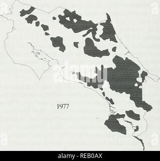 . L'Atlante di conservazione delle foreste tropicali: le Americhe. . Si prega di notare che queste immagini vengono estratte dalla pagina sottoposta a scansione di immagini che possono essere state migliorate digitalmente per la leggibilità - Colorazione e aspetto di queste illustrazioni potrebbero non perfettamente assomigliano al lavoro originale. Harcourt, C. S. , Sayer, J. A. , WCMC, CIFOR. IUCN Foto Stock