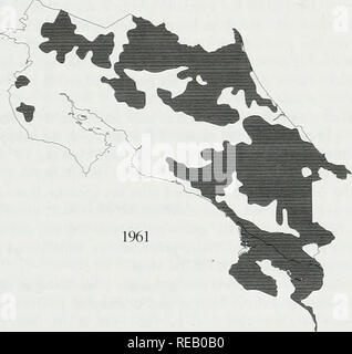 . L'Atlante di conservazione delle foreste tropicali: le Americhe. . Si prega di notare che queste immagini vengono estratte dalla pagina sottoposta a scansione di immagini che possono essere state migliorate digitalmente per la leggibilità - Colorazione e aspetto di queste illustrazioni potrebbero non perfettamente assomigliano al lavoro originale. Harcourt, C. S. , Sayer, J. A. , WCMC, CIFOR. IUCN Foto Stock