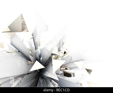 I cristalli di forma poligonale, background tecnico, Disco Diamonds Foto Stock