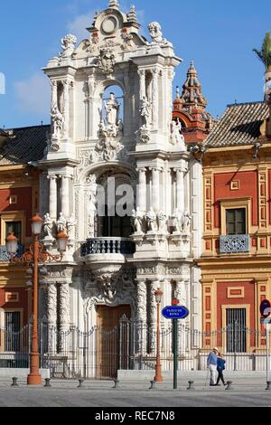 San Telmo Palace, il Palacio de San Telmo, Siviglia, in Andalusia, Spagna Foto Stock