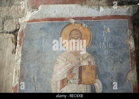 La chiesa di San Nicola, affreschi dipinti, Demre, MYRA, Turchia Foto Stock