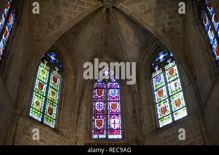 Il Museu d'Historia de la Ciutat, Museo Storico della città, Capella Reial de Santa Agata in Palau Reial Major, barcellona catalogna Foto Stock