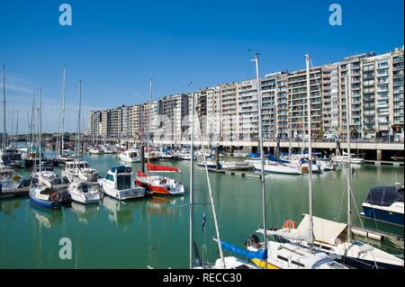 Blankenberge marina, costa del Mare del Nord, Belgio, Europa Foto Stock