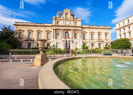 Prefettura del dipartimento di Herault edificio nella città di Montpellier, Francia Foto Stock