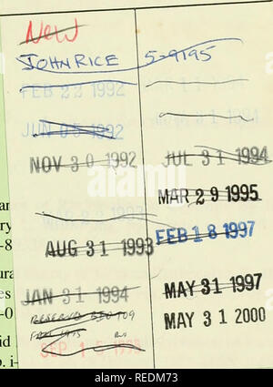 . Il Compleat cladist : un primer di procedure filogenetico. Analisi Cladistic; Zoologia -- classificazione; Filogenesi. Data di scadenza j4QV-4=^.499^ jtitr?^^=^m 3. 7. Maintenar e Barr&GT; ISBN: 0-8 la natura e James 0-89338-0 un serpente Reisz, pagg. i-. NtfiR;29199MI 3 Maggio 1 2000 les B. Murphy scember 1978. y L. Armstrong r 1979. ISBN: Da Robert R. .J-011-3. 9. L'impatto ecologico dell uomo sulla South Florida Erpetofauna. Da Larry David Wilson e Louis Porras, pagg. i-vi, 1-89, 8 agosto 1983. ISBN: 0-89338-018-0. 10. Ecologia dei vertebrati e sistematica: un omaggio a Henry S. Fitch. A cura di Richar Foto Stock