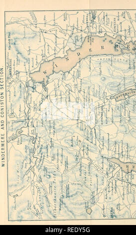 . Una guida completa ai Laghi Inglesi. Storia naturale -- Inghilterra Distretto dei Laghi e Lake District (Inghilterra) -- Guide. . Si prega di notare che queste immagini vengono estratte dalla pagina sottoposta a scansione di immagini che possono essere state migliorate digitalmente per la leggibilità - Colorazione e aspetto di queste illustrazioni potrebbero non perfettamente assomigliano al lavoro originale. Martineau Harriet, 1802-1876. Windermere : J. Garnet; Londra, la Whittaker &AMP; Co. ; [Ecc. , Etc. Foto Stock