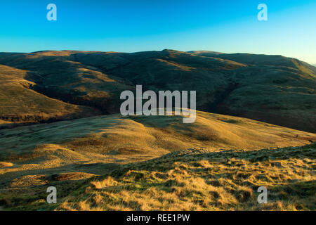 Le Ochil Hills da Dumyat, Stirlingshire Foto Stock