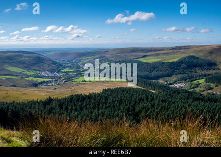 Prezzo comune e Ogmore Vale maggiore Valle Ogmore Bridgend Glamorgan Galles Foto Stock