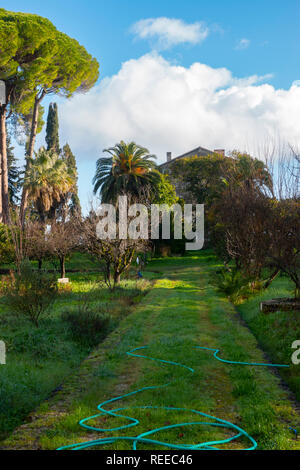Grecia Corfu Home utilizzati per la BBC Television La Durrells a Corfù prop house Foto Stock