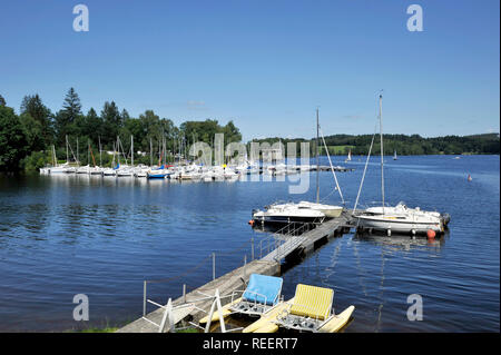 Lago Vassivire in Peyrat-le-Ch teau‰(Francia centrale). Porto Crozat.Caption locale *** Foto Stock