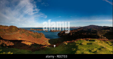 Punto di vista Drumber, Assynt, Scozia Foto Stock