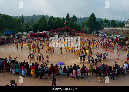 Khasi danza di Shillong Foto Stock