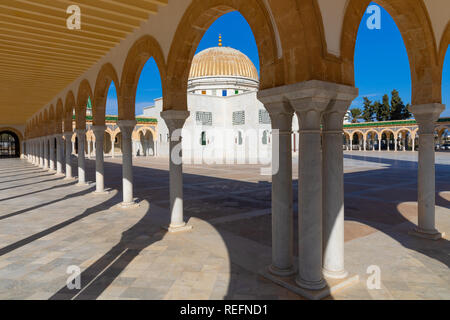 Mausoleo di Habib Bourgiba, il primo Presidente della Repubblica tunisina. Monastir Foto Stock