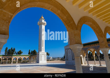 Mausoleo di Habib Bourgiba, il primo Presidente della Repubblica tunisina. Monastir Foto Stock