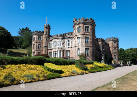 Mount Edgcumbe House; Cornwall Regno Unito Foto Stock